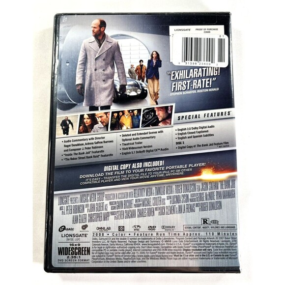 The Bank Job DVD 2008 Two-Disc Special Edition New Factory Sealed - Picture 5 of 8
